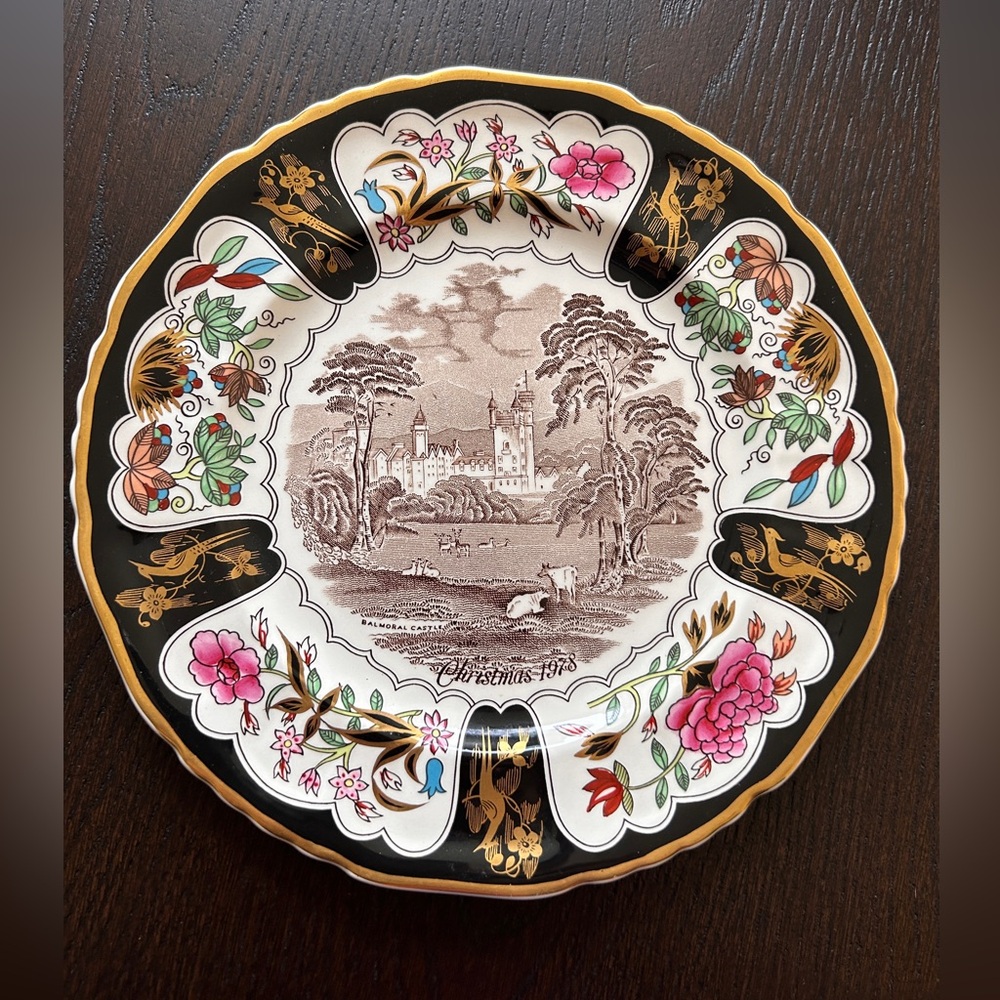 Vintage Masons Ironstone Christmas 1978 Balmoral Castle – Decorative Plate